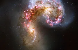 Красное смещение в спектрах галактик