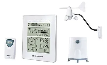 Метеостанция с радиоуправлением Bresser, белая (выставочный образец)