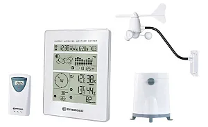 Метеостанция с радиоуправлением Bresser, белая, изображение 1