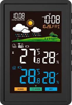 Метеостанция BALDR B0360WST2H2PR-V1, черная, изображение 1