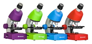 Микроскоп Bresser Junior 40–640x, синий (выставочный образец), изображение 1