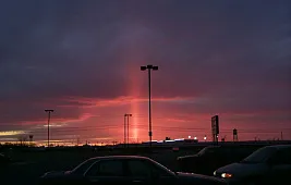 Световые столбы: природное явление редкой красоты