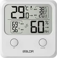Термогигрометр цифровой BALDR B0335TH, белый
