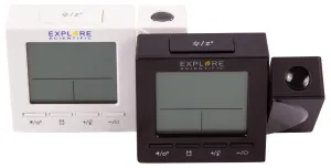 Часы цифровые Explore Scientific с проектором и термометром, белые, изображение 4