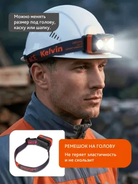 Фонарь налобный Levenhuk Kelvin Ski Race 2026, изображение 19