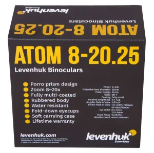 Бинокль Levenhuk Atom 8–20x25, изображение 12