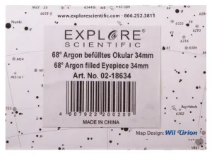 Окуляр Explore Scientific 68° 34 мм, 2" (AR), изображение 10