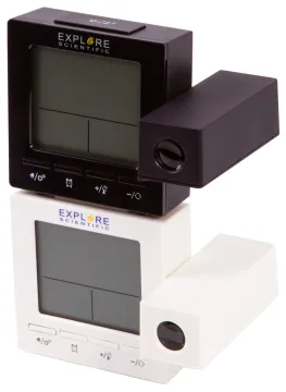 Часы цифровые Explore Scientific с проектором и термометром, белые, изображение 2