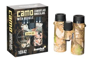 Бинокль камуфляжный Levenhuk Camo 10x42 с сеткой, изображение 6